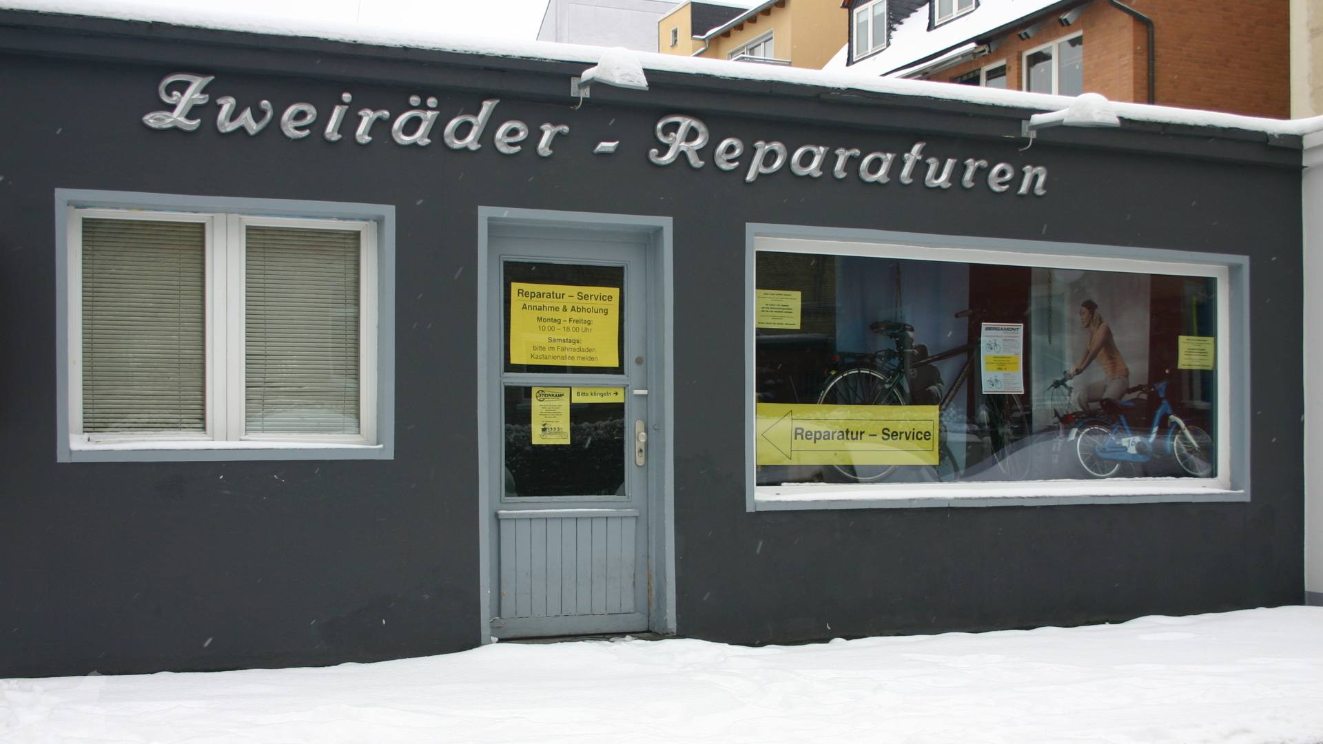 Fahrrad-Reparaturwerkstatt in der Hartgerstraße