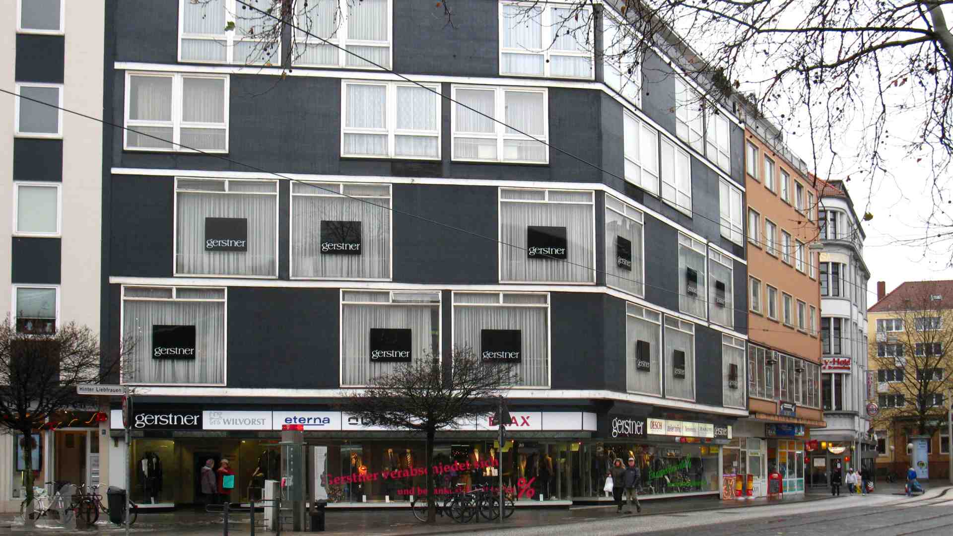 ehemaliges Bekleidungsgeschäft Gestner Ecke Friedrich-Wilhelm-Straße - Waisenhausdamm