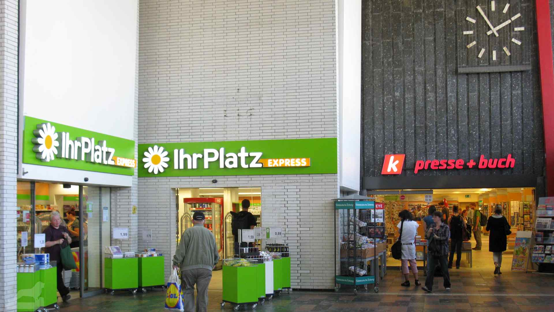 ehemalige IhrPlatz-Filiale im Hauptbahnhof
