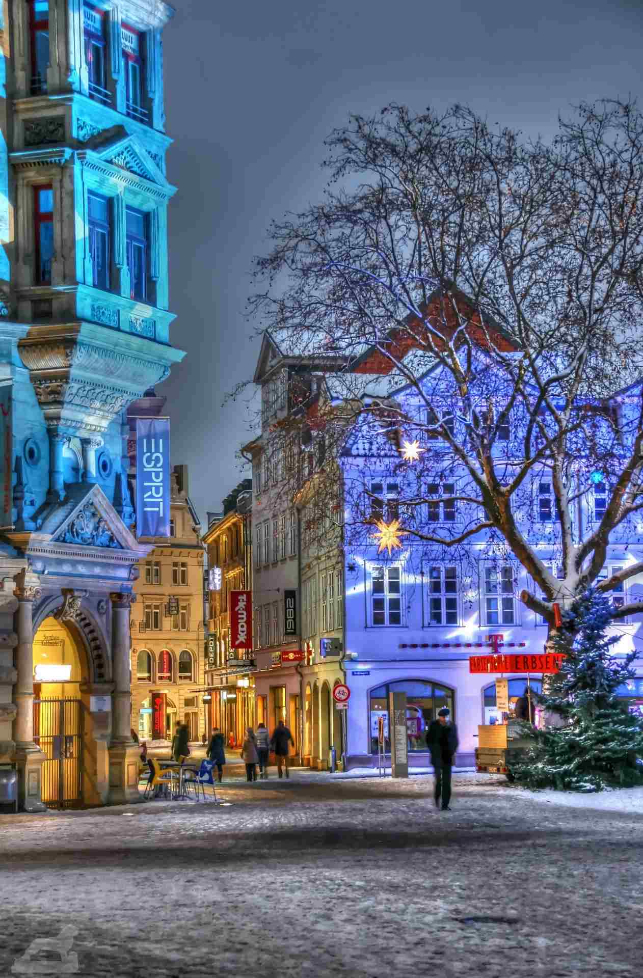 weihnachtliche Beleuchtung am Kohlmarkt