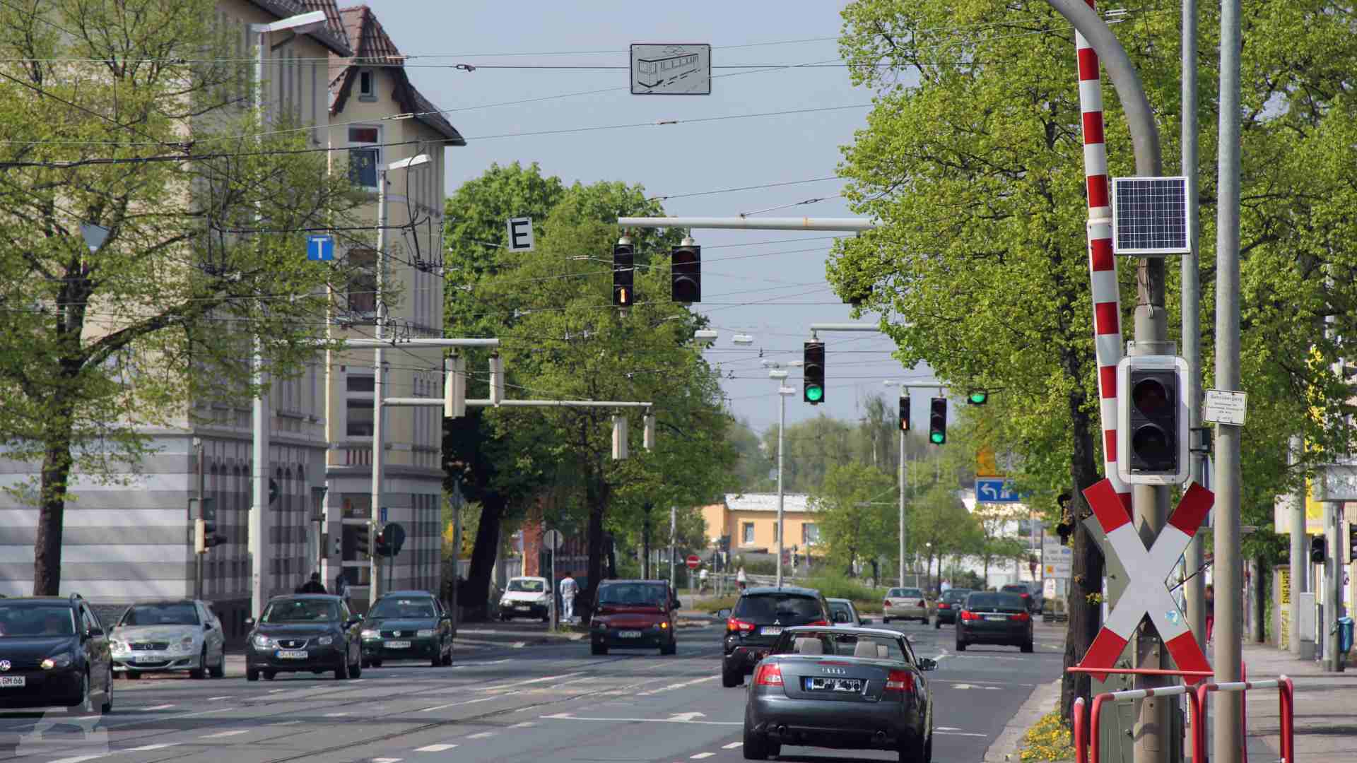 Bahnübergang an der Hamburger Straße