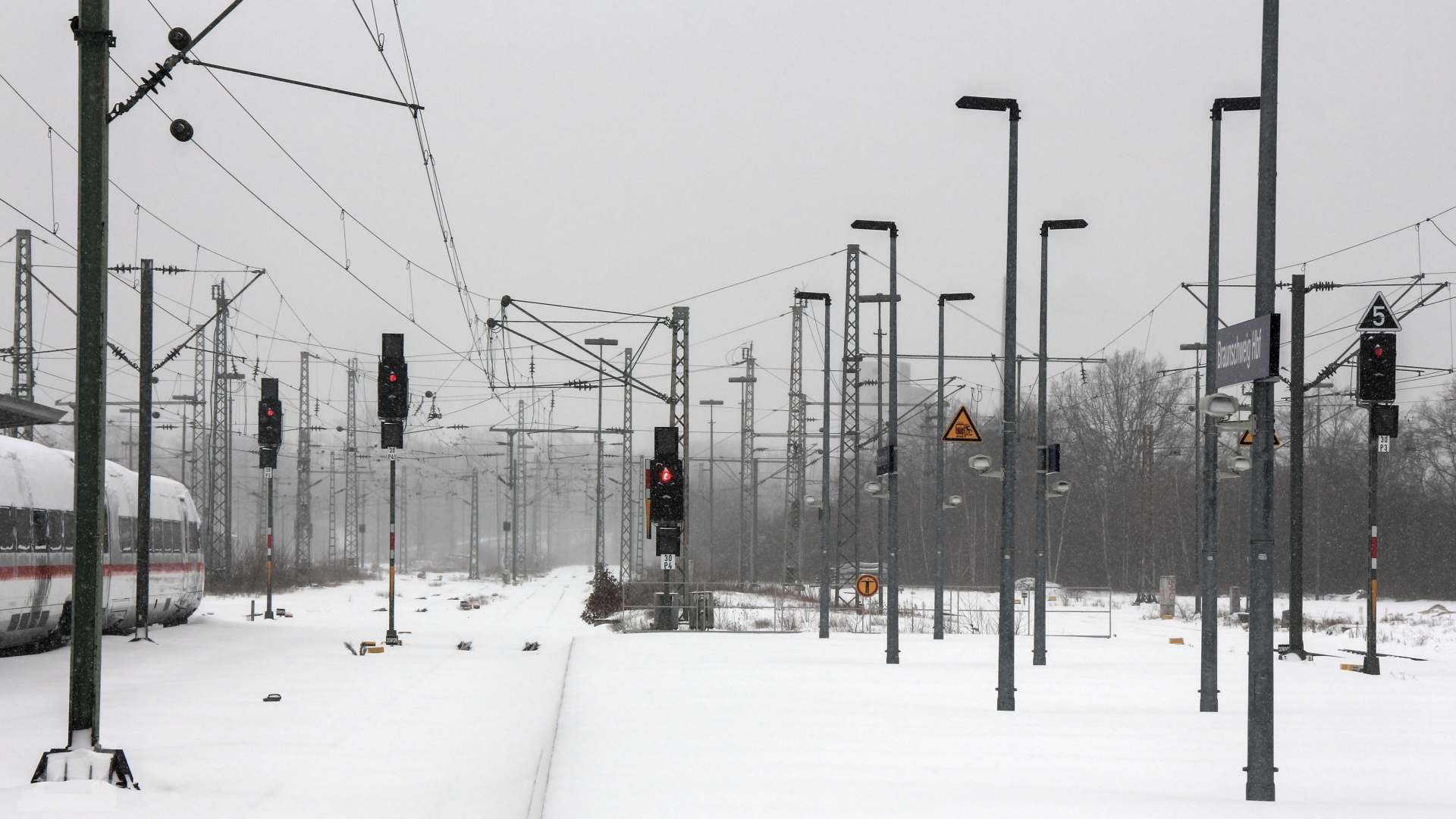 Hauptbahnhof im Winter