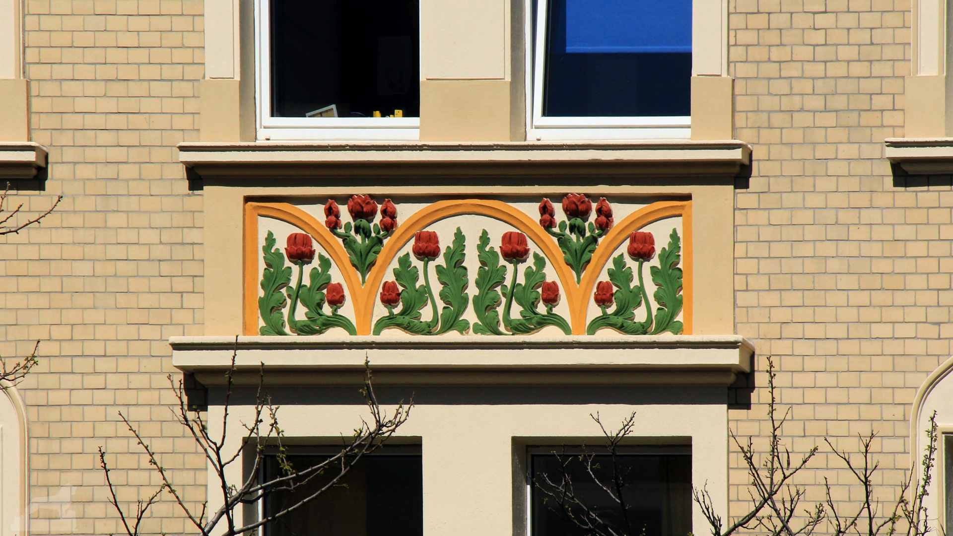 Fassade in der Wilhelm-Bode-Straße