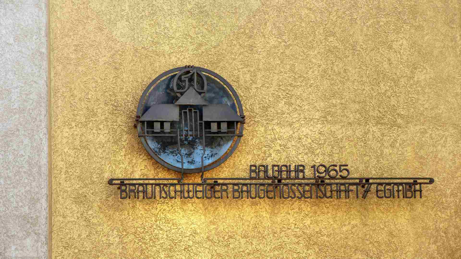 Logo der Braunschweiger Baugenossenschaft (BBG) in der Fallersleber Straße
