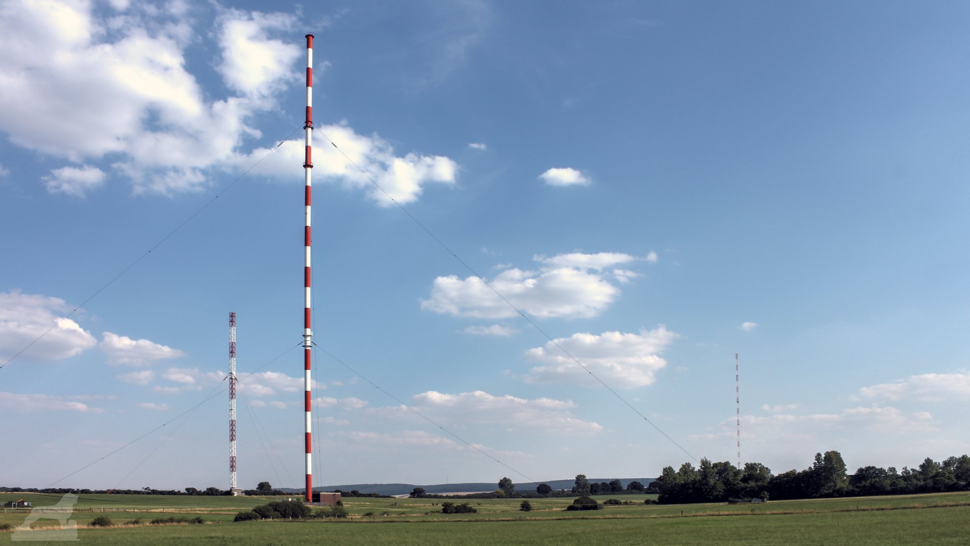 Antennen des ehemaligen Mittelwellensenders Braunschweig