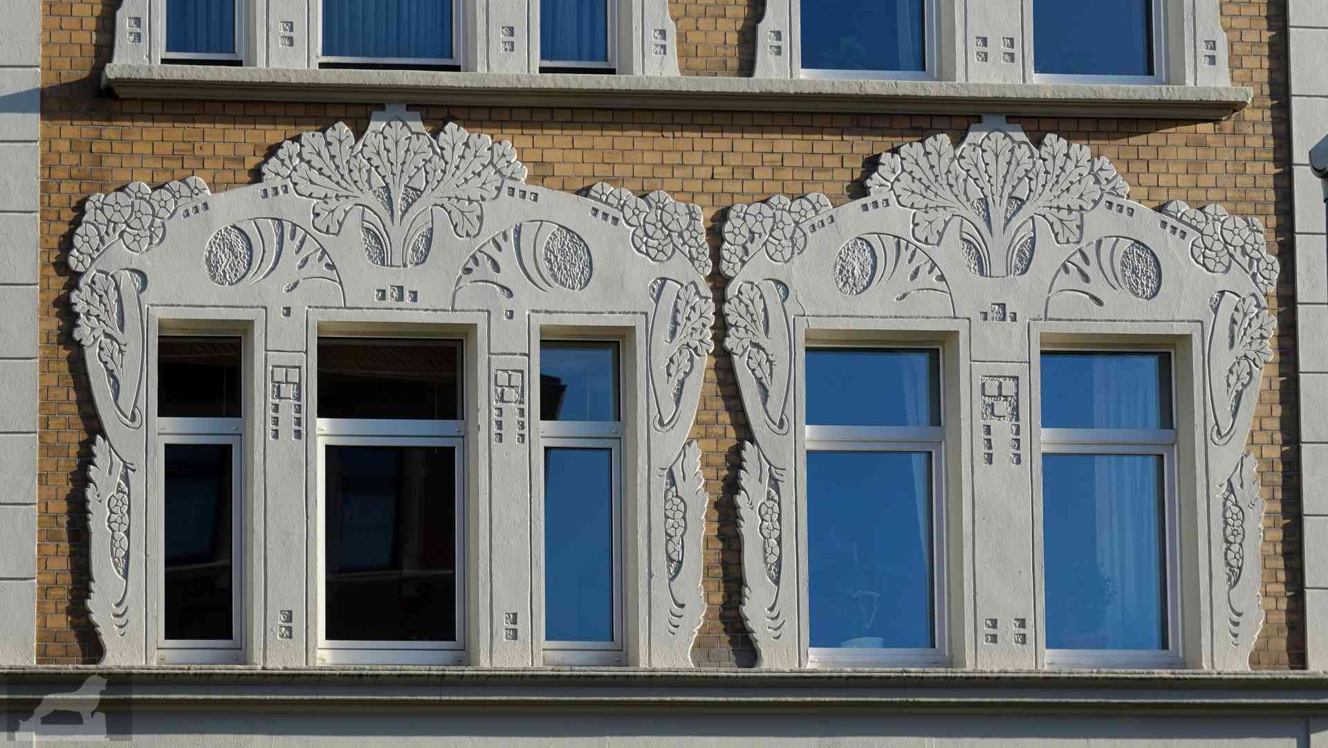 Fensterfassade in der Scharnhorststraße
