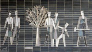 Relief am ehemaligen Luftfahrt-Bundesamt in der Kurt-Schumacher-Straße