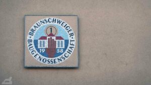 Logo der Braunschweiger Baugenossenschaft (BBG) in der Kaiserstraße