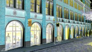 Schloßstraße mit neuem Anstrich