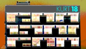 Röntgenblick durch Kurt 18 (Wohnblock Kurt 18 an der Kurt-Schumacher-Allee)