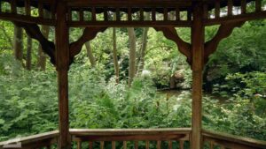 Pavillion im Botanischen Garten