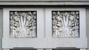 Jugendstil-Fassade in der Karl-Marx-Allee