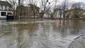 Okerhochwasser (Dezember 2023) Hinter der Masch