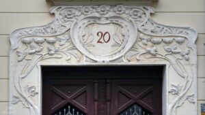 Jugendstil-Fassade in der Pestalozzistraße