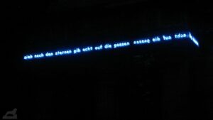 Lichtparcours 2010 - Installation am Portikusteich