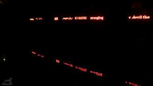 Lichtparcours 2020 - "tired eyes"