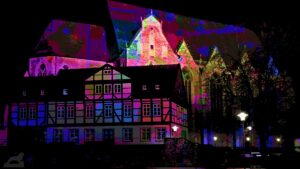 Leisewitzhaus und St. Ägidien bei Nacht