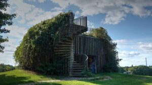 Rest des 1943 errichteten Beobachtungsbunkers auf dem Nußberg