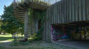 Rest des 1943 errichteten Beobachtungsbunkers auf dem Nußberg
