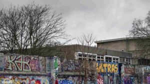 Grafitti in der ehemaligen Markthalle