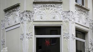 Jugendstilfassade in der Pestalozzistraße