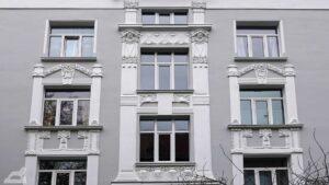 Jugendstilfassade in der Pestalozzistraße