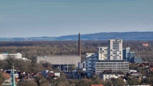 ehemalige Iduna-Hochhäuser und Hauptbahnhof