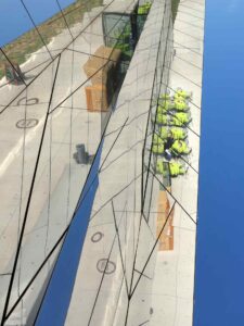 Schöningen ♦ Paläon - Spiegelung in der AuÃŸenfassade