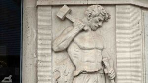 Relief am IHK-Gebäude in der Brabandtstraße