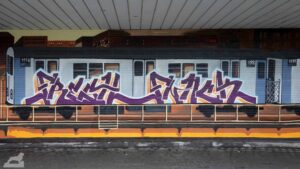 Grafitti am ehemaligen Galeria-Kaufhaus