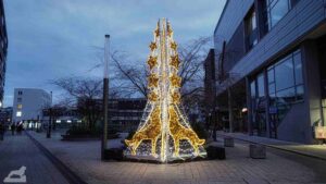 Wolfsburg ♦ Weihnachtsdekoration in der Bahnhofsstraße
