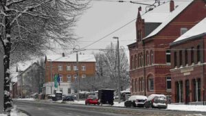 Helmstedter Straße im Winter