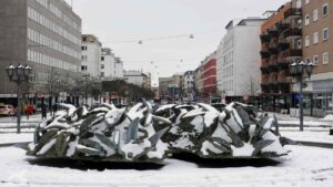 Blick vom Cimiottibrunnen auf den Steinweg