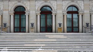 Treppe am Nordflügel des Schloß