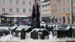 Stadtrelief auf dem Altstadtmarkt