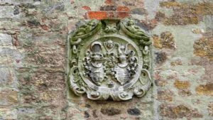 Wolfsburg ♦ Schloß - Wappen am Wendelsteinturm