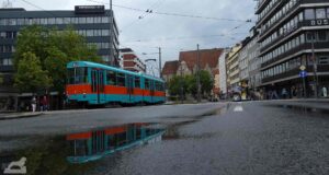 Braunschweig - Straßenbahn in der Stobenstraße